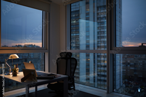 Empty Office In The Evening