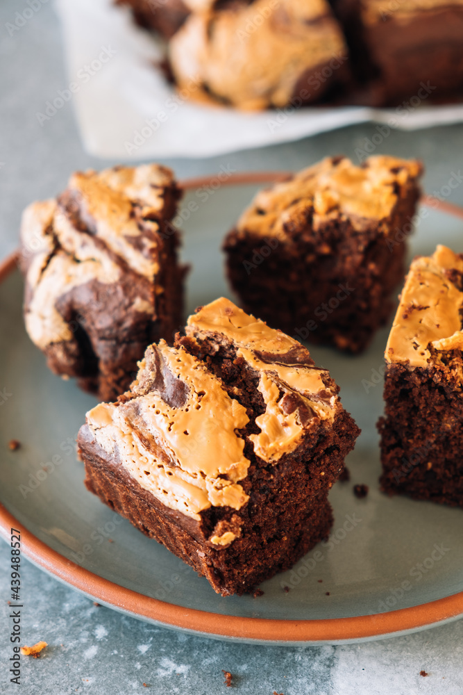 Peanut butter chocolate brownies Peanut butter chocolate brownies