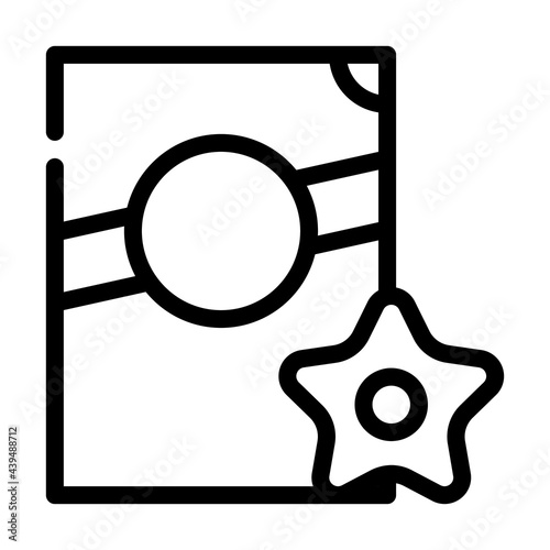 stelline pasta line icon vector. stelline pasta sign. isolated contour symbol black illustration