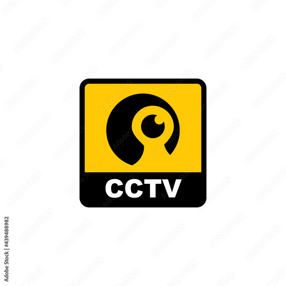 CCTV icon logo design template