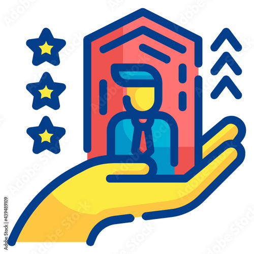 promoted fill outline icon