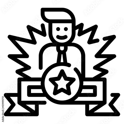 outstanding outline icon
