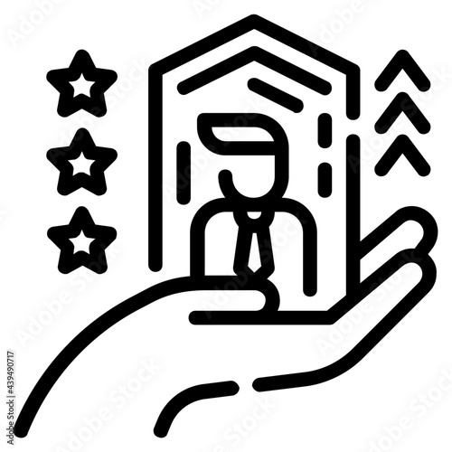 promoted outline icon