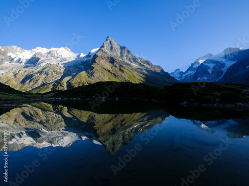 Mountain scenery at Lac d'Arpitetta photo