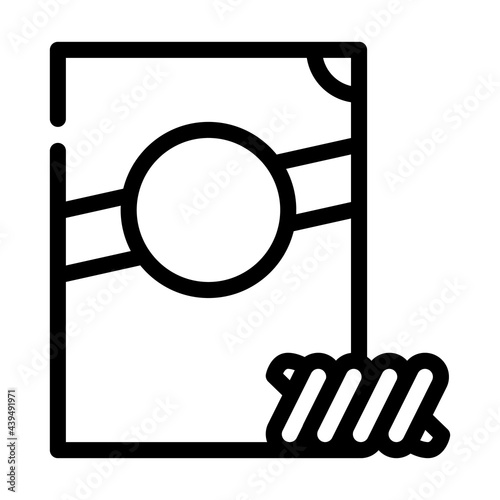 fusilli spirale pasta line icon vector. fusilli spirale pasta sign. isolated contour symbol black illustration