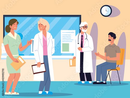 consultation doctor and patients © djvstock