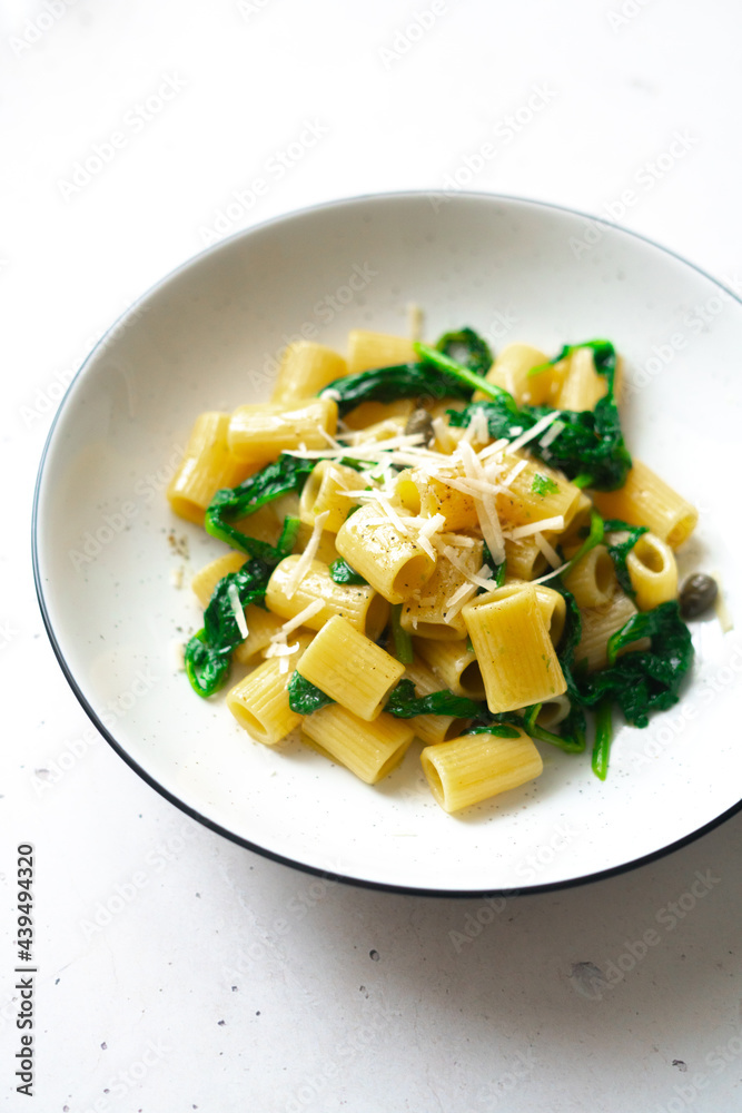 Pasta with turnip greens and parmigiano Pasta with turnip greens and parmigiano