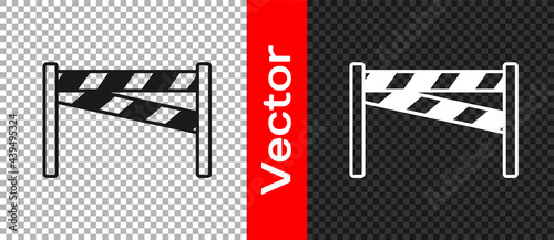 Black Crime scene icon isolated on transparent background. Vector