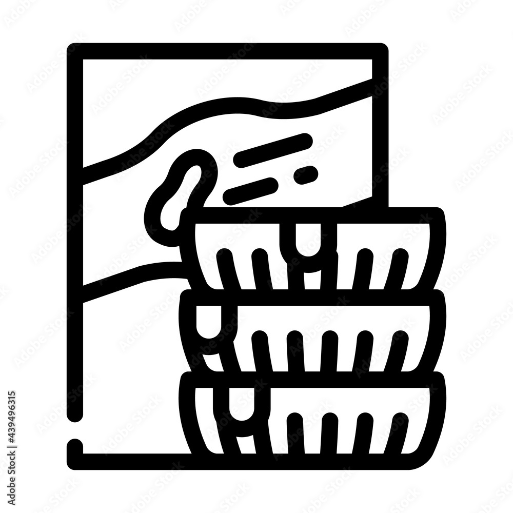 packages with peanut butter for travel line icon vector. packages with peanut butter for travel sign. isolated contour symbol black illustration packages with peanut butter for travel line icon vector. packages with peanut butter for travel sign. isolated contour symbol black illustration