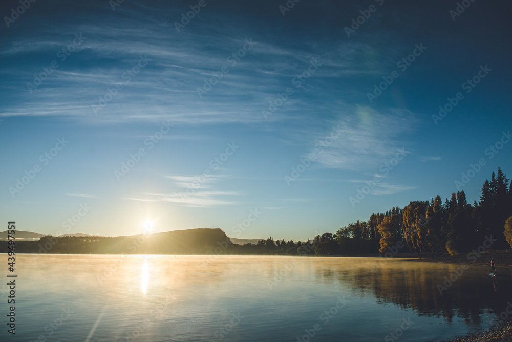 Sunrise over the lake, Wanaka, New Zealand