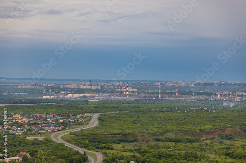 Emissions from an oil refinery plant harmful to nature © Ilya
