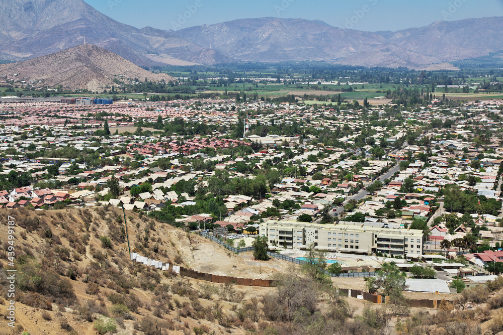 Panoramic view on Los Andes city, Chile Panoramic view on Los Andes city, Chile