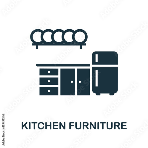 Kitchen Furniture icon. Monochrome simple element from housekeeping collection. Creative Kitchen Furniture icon for web design, templates, infographics and more