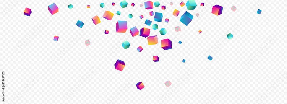 Gradient Rhombus Vector Panoramic Transparent