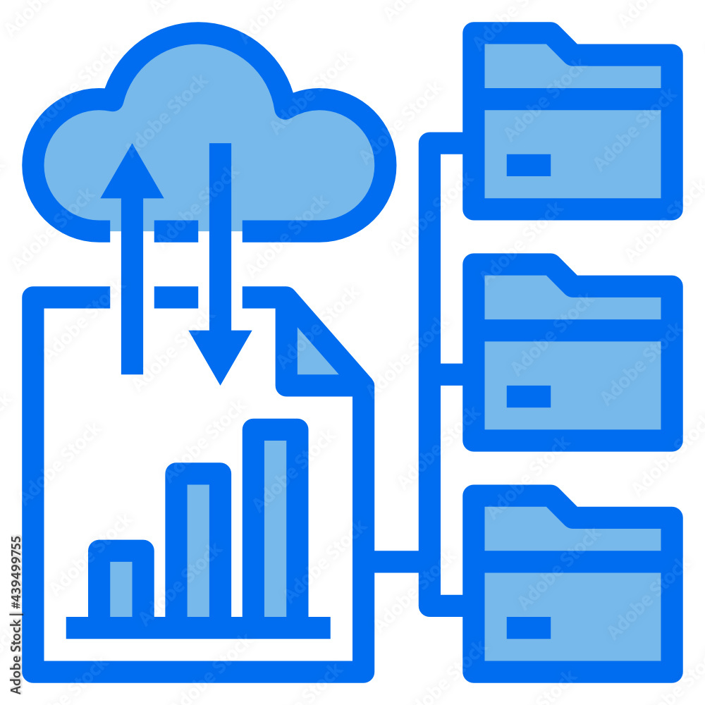 cloud blue line icon cloud blue line icon