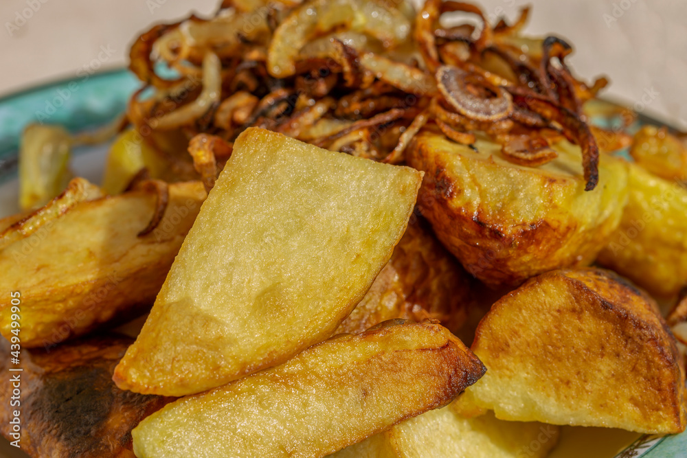 Fried potatoes and onions.