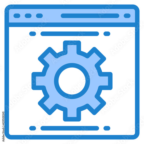 website blue style icon