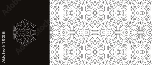 Korean traditional decorative patterns. Line thickness adjustable.