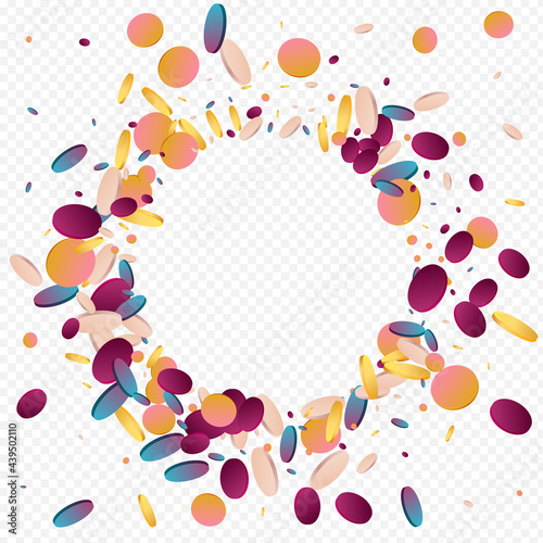 Hologram Polka Flying Transparent Background.