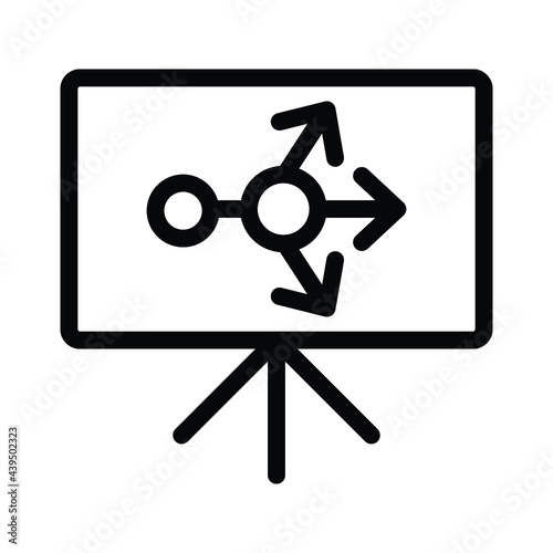 Presenting business tactics icon