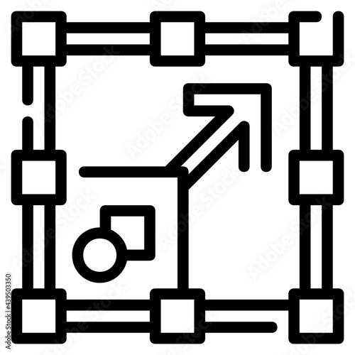 resize outline icon