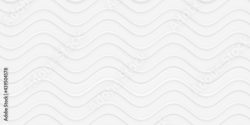 Abstract white gray color wave line pattern texture background with space for concept modern design Technology business.