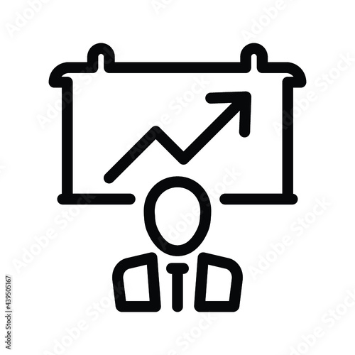 Business growth icon