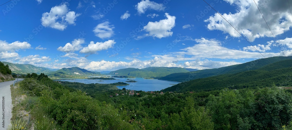 Prozor-Rama, Bosnia and Herzegovina-14.05.2021: Landscape photography of Ramsko lake, one of most beautifull lake in Bosnia and Herzegovina.
