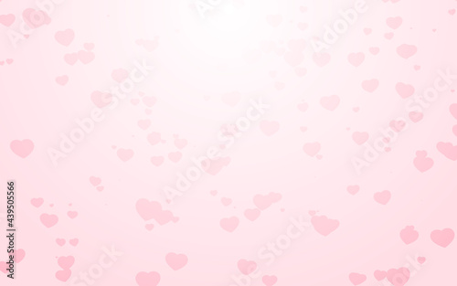 Valentine day pink hearts on pink background.
