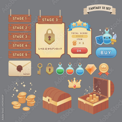 FANTASY GAME UI SET2