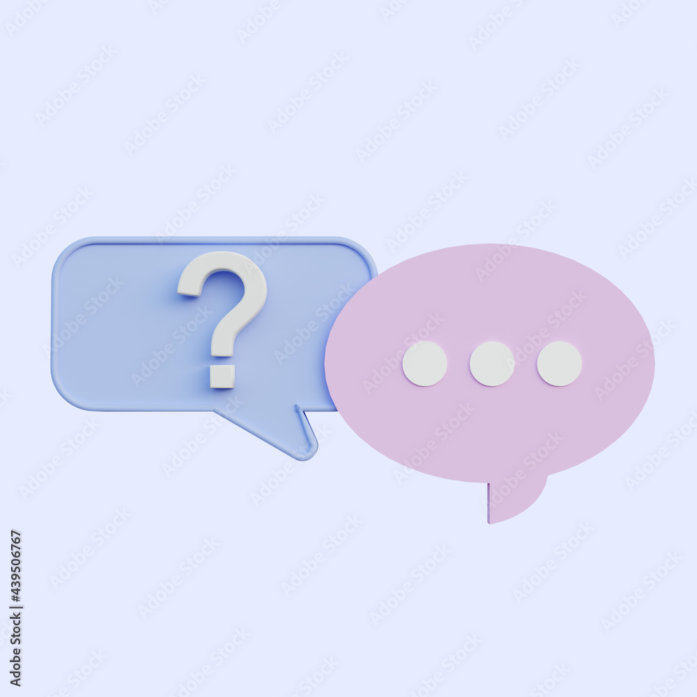 3d illustration chat pop up 3d illustration chat pop up