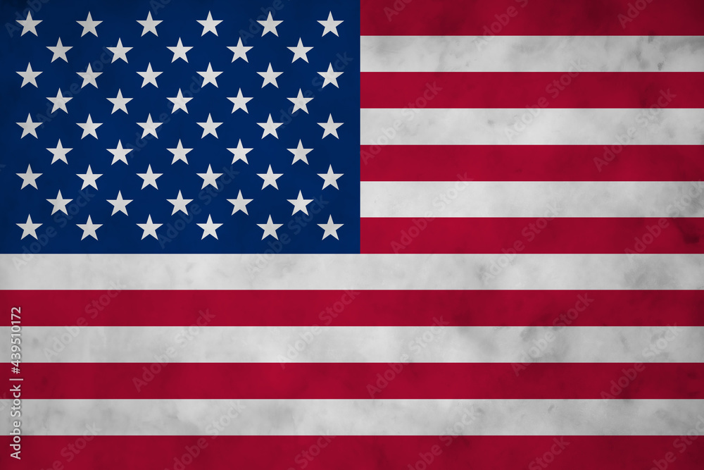 Как раньше выглядел флаг сша USA flag on grunge concrete wall backdrop. Иллюстрация Stock Adobe Stock