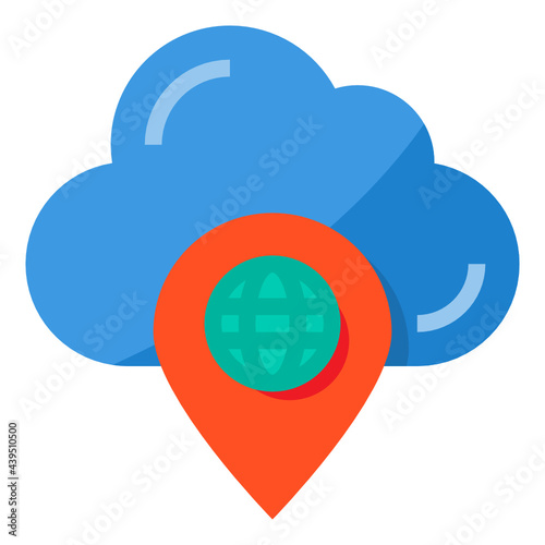 Cloud flat icon