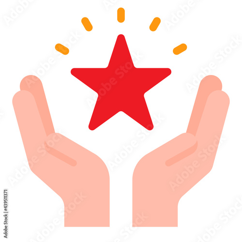 reward flat style icon