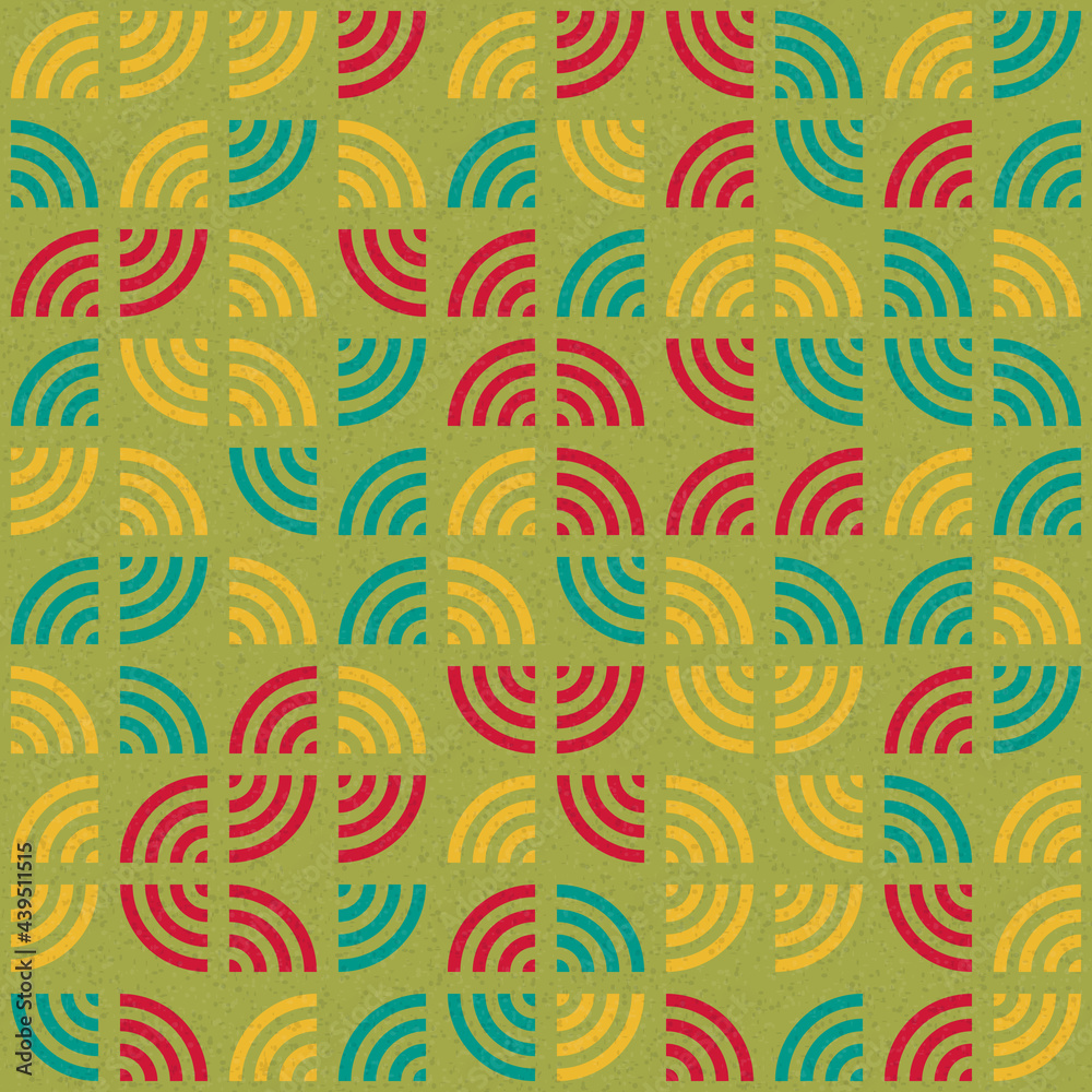 Abstract Geometric Pattern generative computational art illustration