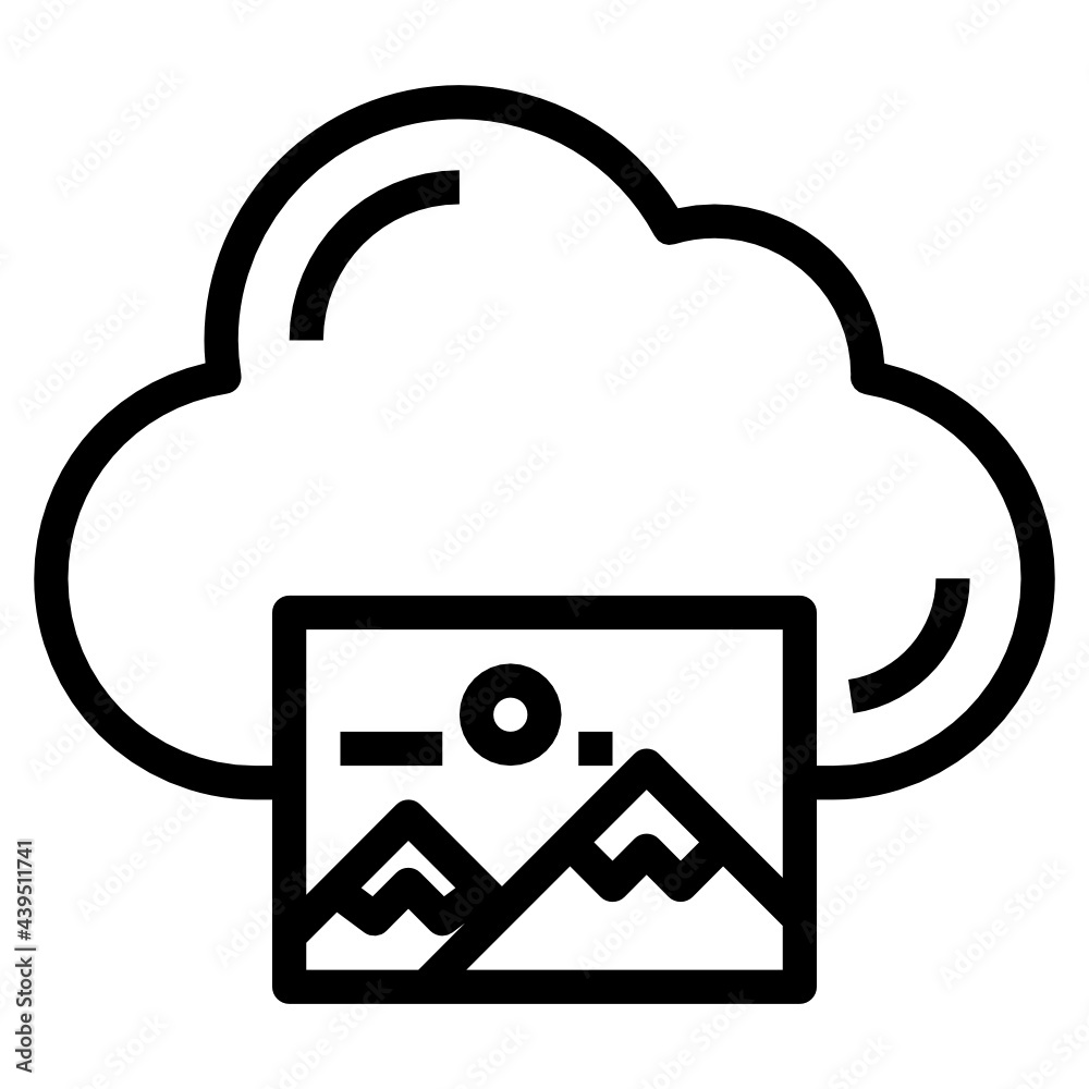 Cloud line icon Cloud line icon