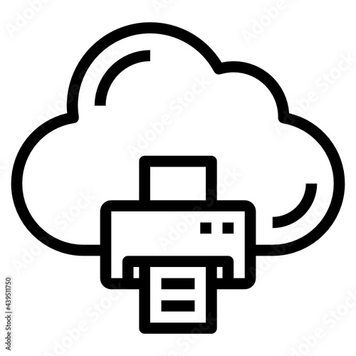 Cloud line icon