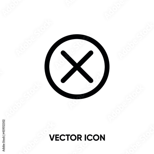 Free Download Cancel button vector icon vector . Modern, simple flat vector illustration for website or mobile app. Cancel  symbol, logo illustration. Pixel perfect vector graphics - GFXLoad