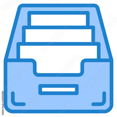 paper blue style icon