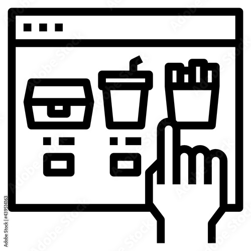 website line icon