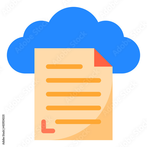 cloud flat style icon