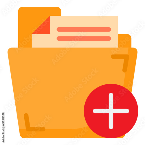 file flat style icon