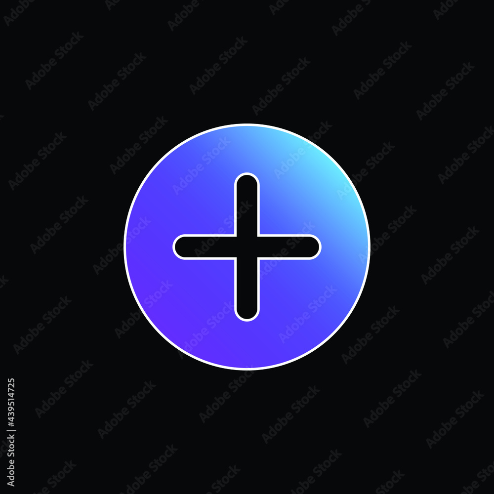 Add blue gradient vector icon Add blue gradient vector icon