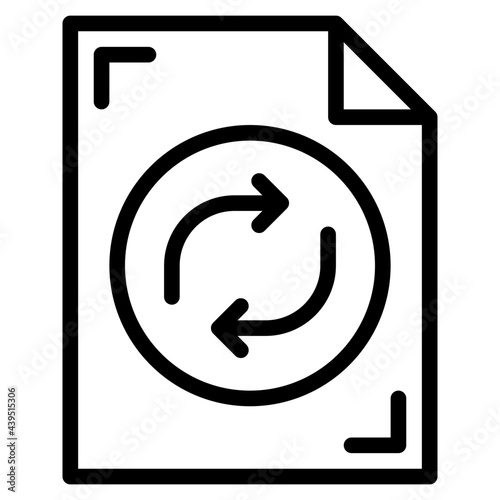 file outline style icon