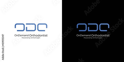 Modern and sophisticated dental orthodontic specialist logo design 4