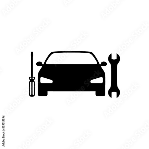 Car repair icon isolated on white background