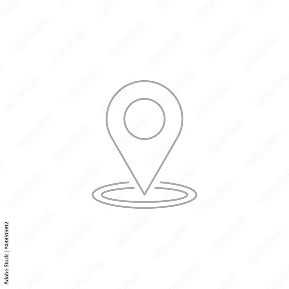 map marker on location icon isolated on white background map marker on location icon isolated on white background