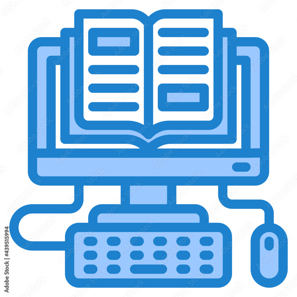 computer blue style icon computer blue style icon