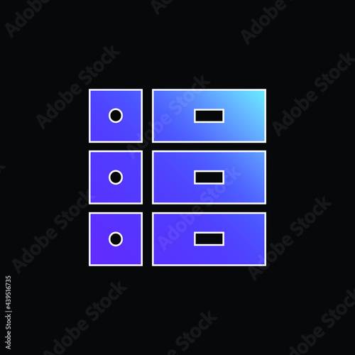Attributes blue gradient vector icon