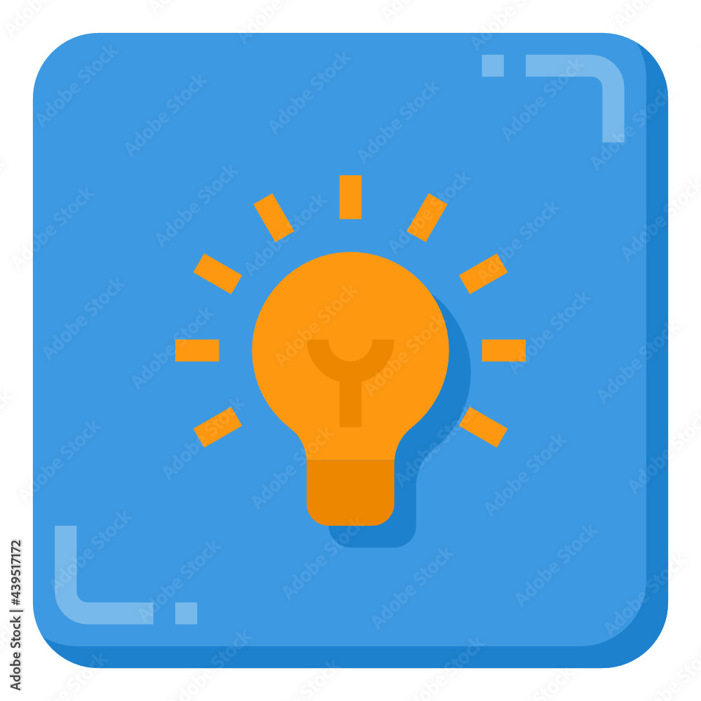 Light Bulb flat icon